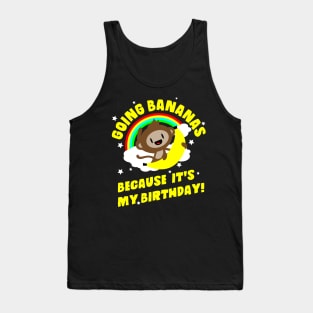 Going Bananas Happy Birthday Monkey Tank Top